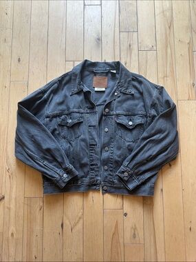 Levi's Washed Black Denim 90s Oversized Jacket